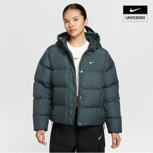 여성 스포츠웨어 메트로 써마루즈 핏 후드 패딩 재킷 IH0728-390