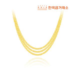 24K트리플 체인 목걸이