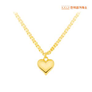 24K 샤인 하트 목걸이