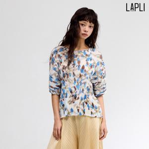 [최초가 129000원] 튤립 패턴 라운드 블라우스_APBLM025006