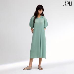 [최초가 149000원] 후드 퍼프소매 롱 원피스_LPOPM125001