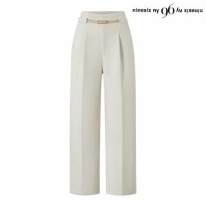 정상가:99,000원 ㅣ 벨티드 핀턱 와이드 슬랙스 롱 팬츠 (NP4TA012L0)