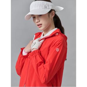 여성 봄 홑겹 바람막이 후드 점퍼  레드 (BJ5339A046)