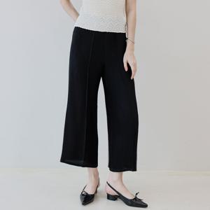 [최초가 138000원] 더블 플리츠 와이드 팬츠 블랙_YJ04WQPSL53