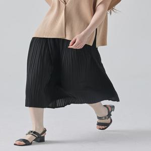 [최초가 78,000원] 이중 주름 밴딩 플리츠 스커트_YG03WRPSK40