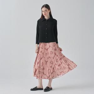 [최초가 142,000원] 브러쉬플라워 플리츠 스커트_YH04WNPSK01