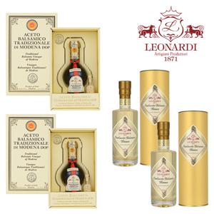 [최화정쇼픽] 레오나르디 발사믹 DOP 25년산 2병+화이트 콘디멘토 2병+쇼핑백4매