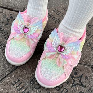 [최초가69000원]비비 레인보우 날개 LED 여아 운동화