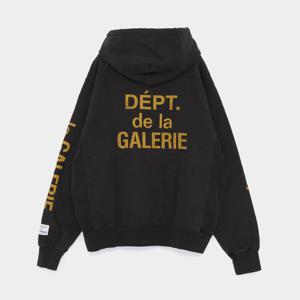 DEPT 프린트 스웨트 남성 후드티 DGH-50043 BLCK