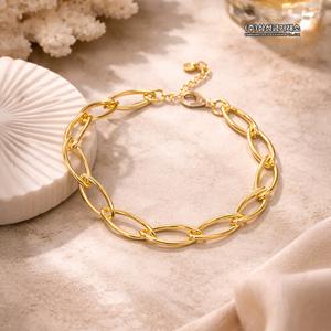 24K 트위드 체인 팔찌