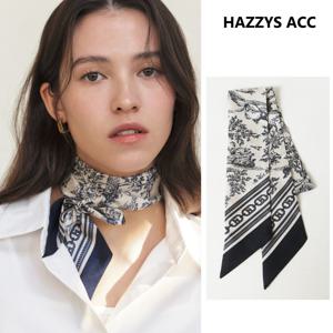 [HISC5F311N2]Toile de Jouy 네이비 쁘띠 실크스카프