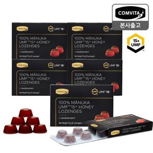 100% 순수 마누카꿀캔디 UMF15+ 로젠지 6개입 x 5박스+쇼핑백