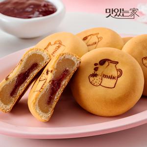 화과방 목장우유로 만든 우유앙빵 딸기35gx9개입 / 간식 우유만주 앙금 (26.03.09일까지)