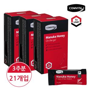 UMF5+ 마누카 꿀스틱 사셰 7입 x 3박스 +쇼핑백(3주분)