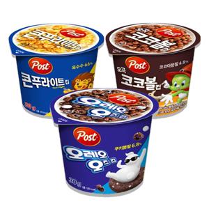 포스트 콘푸라이트 오레오오즈 오곡코코볼 컵 30g 4개씩 12개입