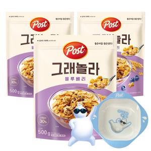 포스트 그래놀라 블루베리 500G X3+시리얼볼