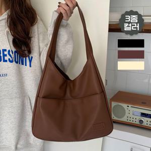 [브리치] 웬디 / 심플 데일리 복고풍 가죽 숄더백 BG12861 4컬러