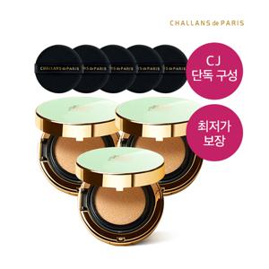 BEST 엑셀랑스 결점 커버쿠션 기획세트(엑셀랑스 루나쿠션(2+1)+퍼프5ea)