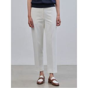 [24FW][Essential] 폴리 9부 슬림 스트레이트 팬츠  화이트(BF4721E011)