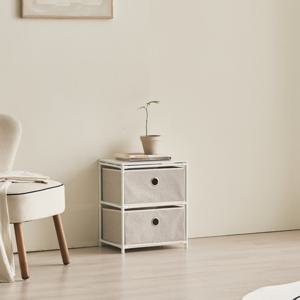 ON 폴 패브릭 2단 서랍장