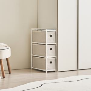 ON 폴 패브릭 슬림 3단 서랍장