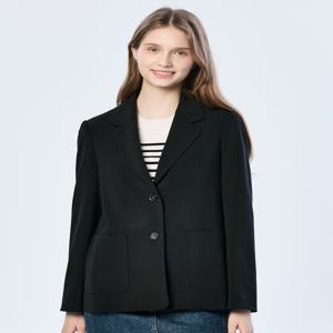 헤지스 여성 [[25SS]] HSJA5B291BK [SET-UP]블랙 폴리혼방 싱글버튼 자켓