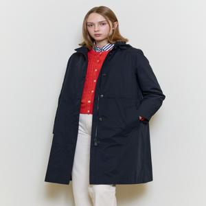 헤지스 여성 [[25SS]] HSJU5BC22N2 네이비 탈착 후드 야상 롱 점퍼