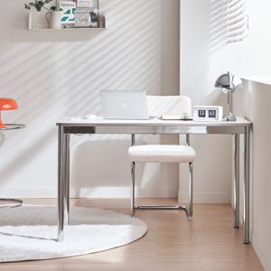 ON 밀리언 미드센추리 스틸 콘센트 데스크 책상 테이블 1200*600 (크롬)