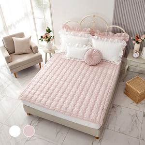 로즈 바이오워싱 60수 고밀도 면 모달 이불 패드 S,Q,K