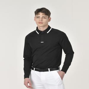 헤지스 골프 [[25SS]] HUTS5A211BK 블랙 남성 에리 긴팔 카라티