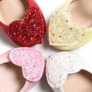 밀리 하트 LED 여아 구두