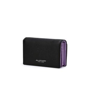 블랙 로고배색 소가죽 반지갑 JAWA5F921