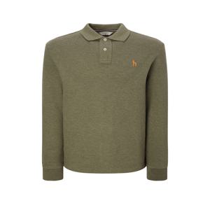 남성 [[24FW]] WHTS4D431K2 [스테디셀러] 카키 멜란지 면혼방 긴팔카라티셔츠