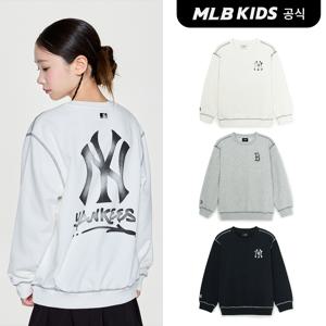 [MLB 키즈] (공식) 스트릿 베이직 로고 아트웍 맨투맨 (3color)