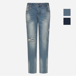 여성 구제 보이프렌드핏 데님팬츠 (NQI623)