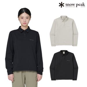 [최초가:89,000원] 여성 폴로 긴팔 티셔츠 캠핑룩 카라 S24FWTPS11_BS_C