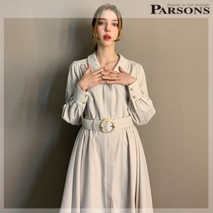 [파슨스] Trench.Collar Dress_Oatmeal [ASSQ9OP04]