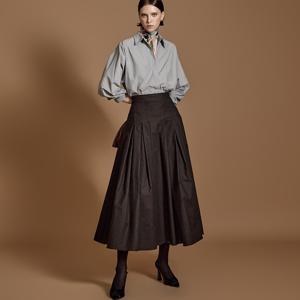 SK2813 핀턱 플레어 스커트