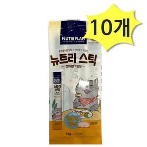 동원 뉴트리스틱 참치앤닭가슴살 56g(14g x 4개입) x 10개 고양이간식 츄르 뉴트리스틱