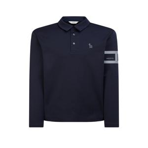 헤지스 골프 남성 [[24FW]] WPTS4D711N3 [스테디셀러]네이비 로고프린트 긴팔폴로티셔츠