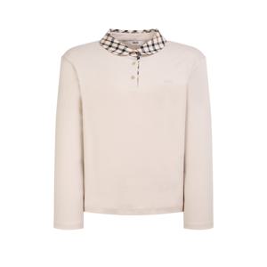 골프 여성 [[25SS]] WNTS5A001I2 베이지 로고자수 면 긴팔폴로티셔츠