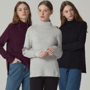 [최초가 234000원]3SET (LeOT)] 감도있는 울블렌디드 터틀넥 니트 3종세트-사이즈 55~88다양