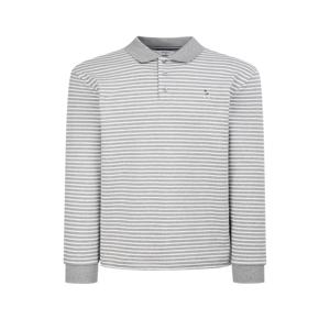 남성 [[24FW]] WHTS4D303G2 [스테디셀러] 그레이 스트라이프 면 긴팔카라티셔츠