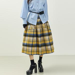 SK3144 체크 플레어 스커트