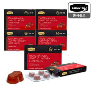 100% 순수 마누카꿀캔디 UMF10+ 로젠지 6개입 x 5박스+쇼핑백