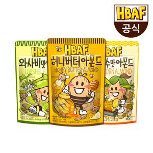 HBAF 아몬드 120g 3봉 세트 허/와/군