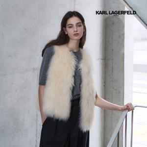 칼라거펠트 25FW 캐시미어 퍼 베스트