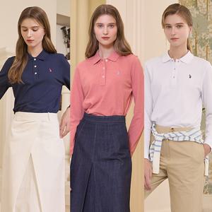 [U.S POLO ASSN.] 25SS 긴팔 폴로 카라티셔츠 3종 여성