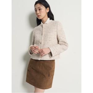[26SS]팬시 트위드 자켓  아이보리 (BF6111C020)