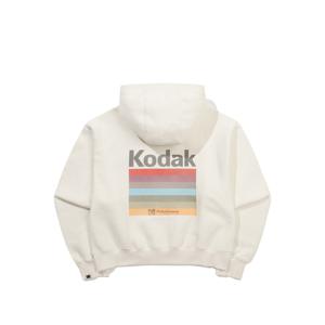 레인보우 스노우워싱 기모 후드 우먼 IVORY